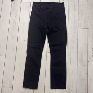 Mother Jeans Women's Size 29 The Mid Rise Dazzler Ankle In Black Not Guilty